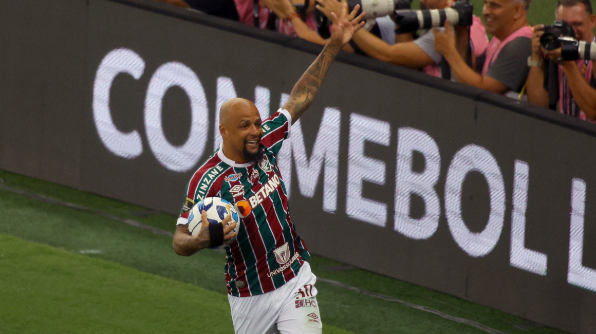 Felipe Melo en la final de la Copa Libertadores, 4 de noviembre de 2023.