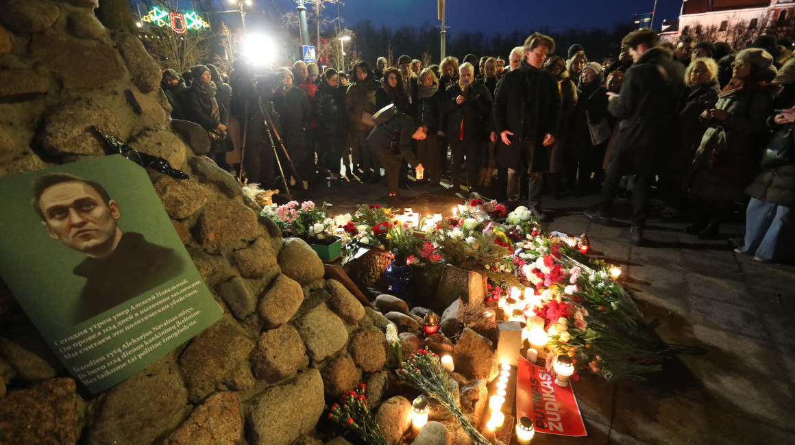 Memorial en honor a Navalni