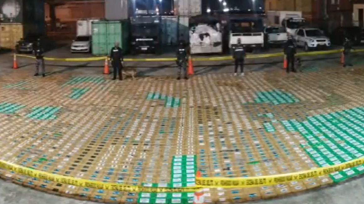 La Policía encontró millones de dosis de cocaína en un contenedor en el Puerto de Guayaquil, el 18 de febrero de 2024.