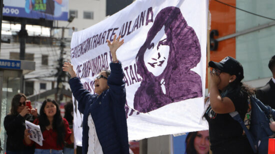 Una manifestación por el caso Juliana Campoverde el 7 de julio de 2023.