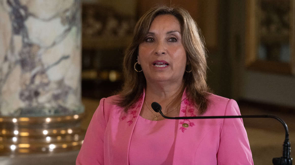Dina Boluarte, presidente de Perú, el 23 de octubre de 2023.