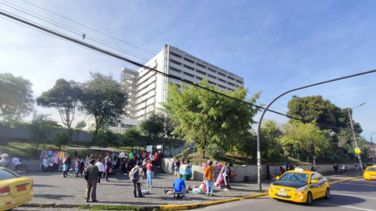 Imagen del hospital Eugenio Espejo, el 27 de febrero de 2024.