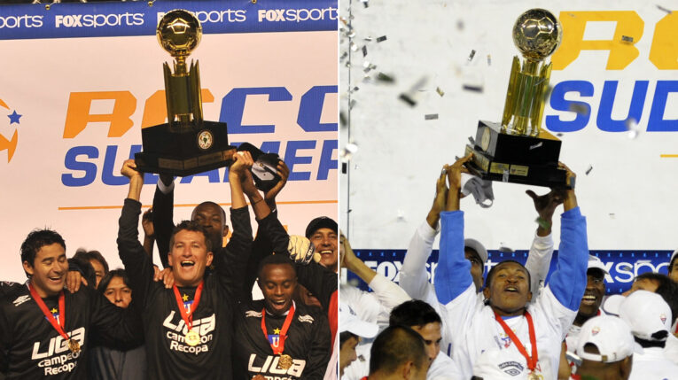 Liga de Quito se coronó campeón de la Recopa Sudamericana en 2009 y 2010.