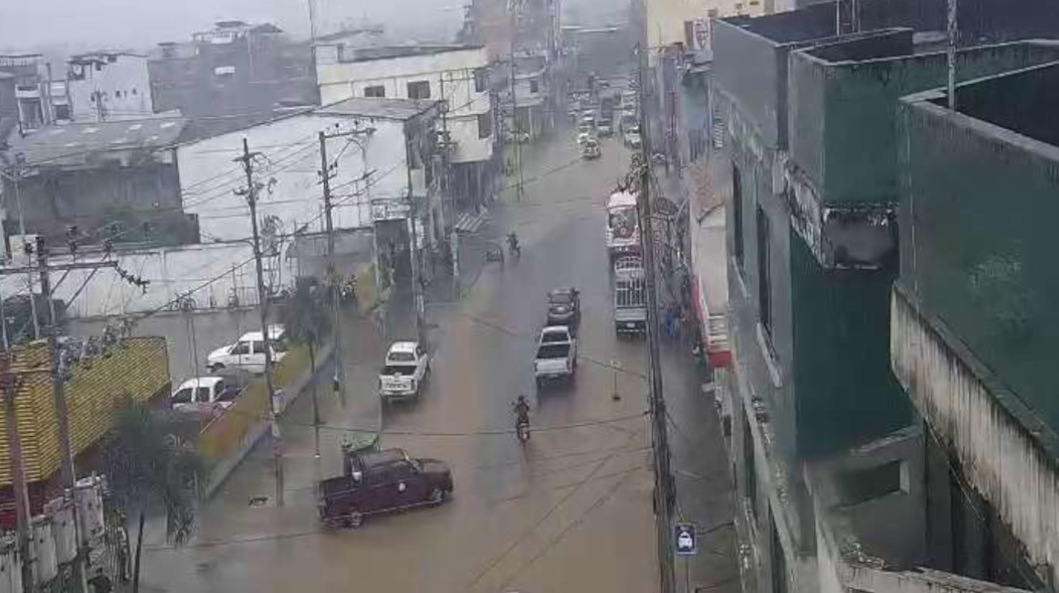 El cantón Chone, en Manabí, luce inundado el 28 de febrero 2024.