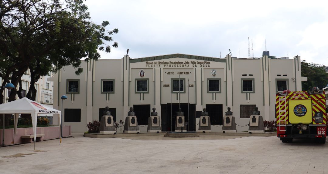 Museo del Bombero Ecuatoriano Jefe Félix Luque Plata, donde se lleva a cabo el vacacional.