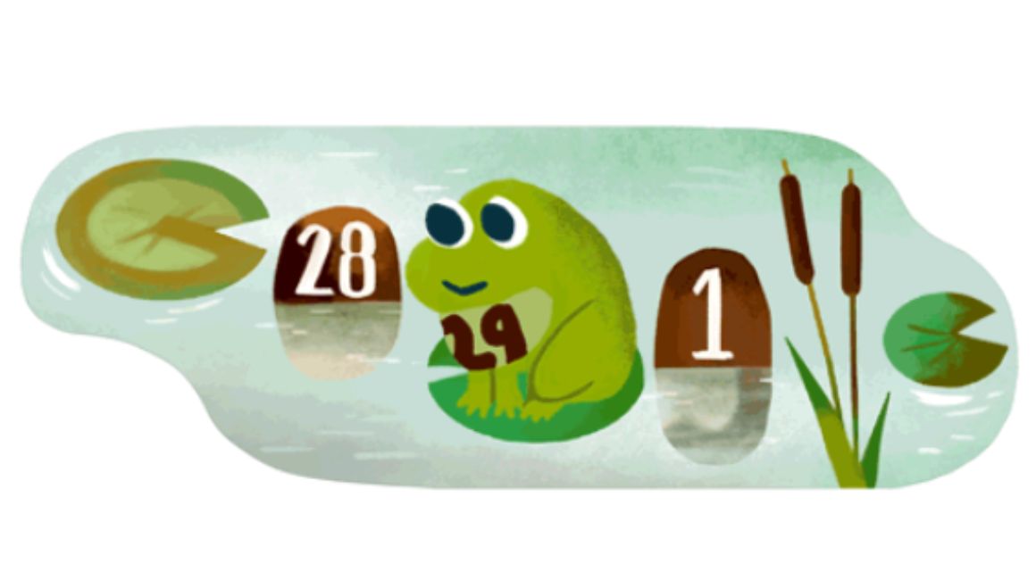 Doodle de Google por el año bisiesto, este 29 de febrero del 2024.