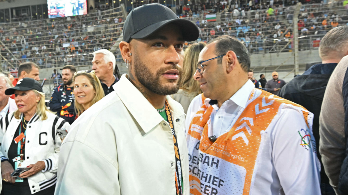 Neymar en el Gran Premio de Baréin, 2 de marzo de 2024.
