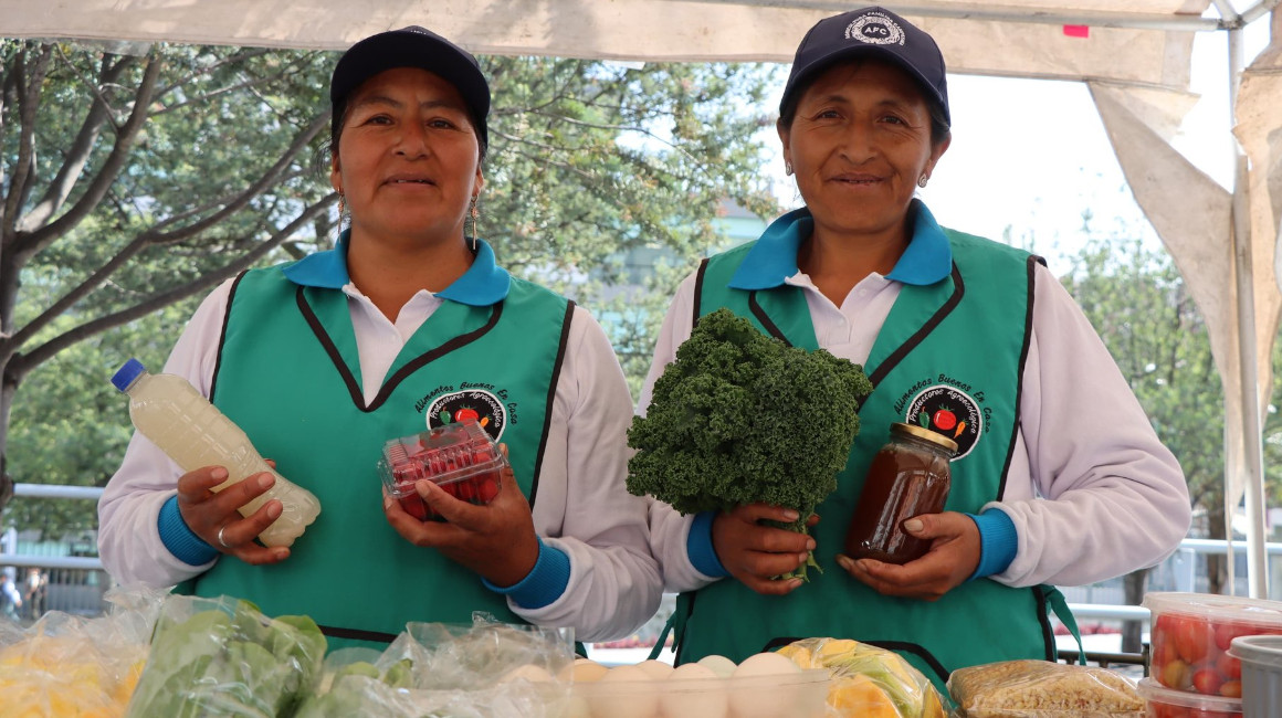 Productores de alimentos en la Feria Agroproductiva de la Asamblea Nacional, el 27 de febrero de 2024.