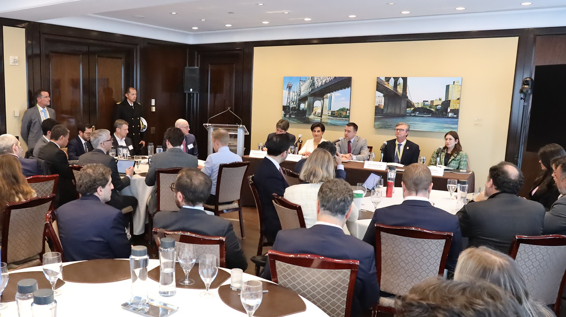 Reunión de Daniel Noboa, presidente de Ecuador, con inversionistas en Wall Street. El 1 de marzo de 2024.
