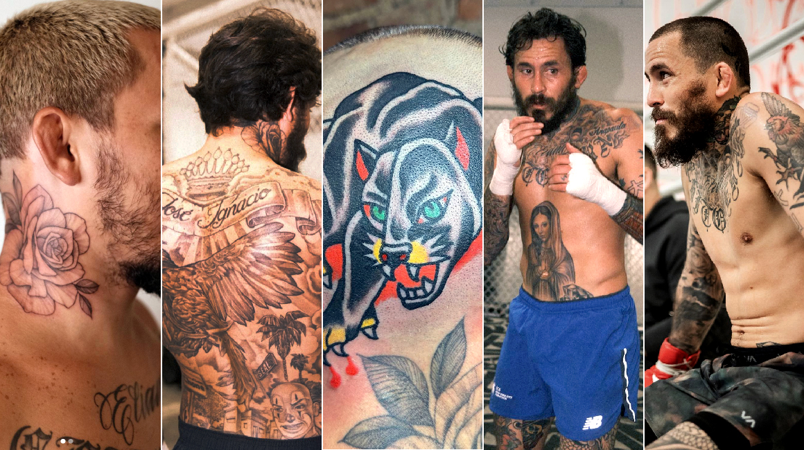 Tatuajes del peleador ecuatoriano Marlon 'Chito' Vera.