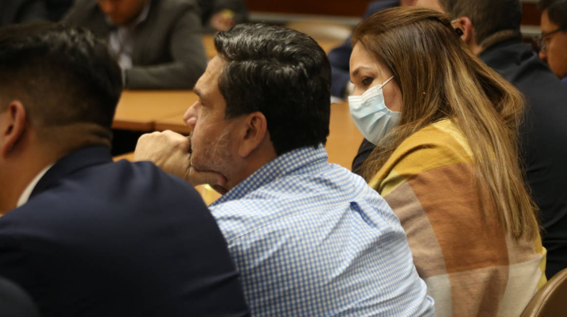 El exasambleísta, Pablo Muentes, en la audiencia del Caso Purga, en la Corte Nacional de Justicia.