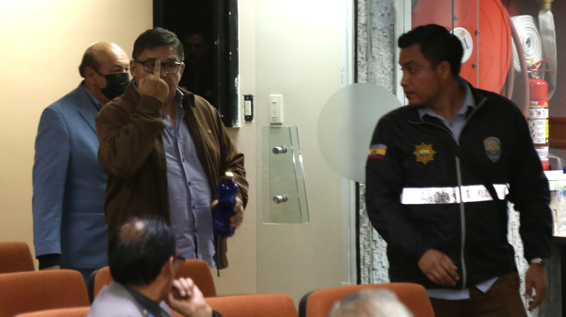 Fausto Alarcón durante la audiencia del caso Purga, en la Corte Nacional de Justicia, el 5 de marzo de 2024.