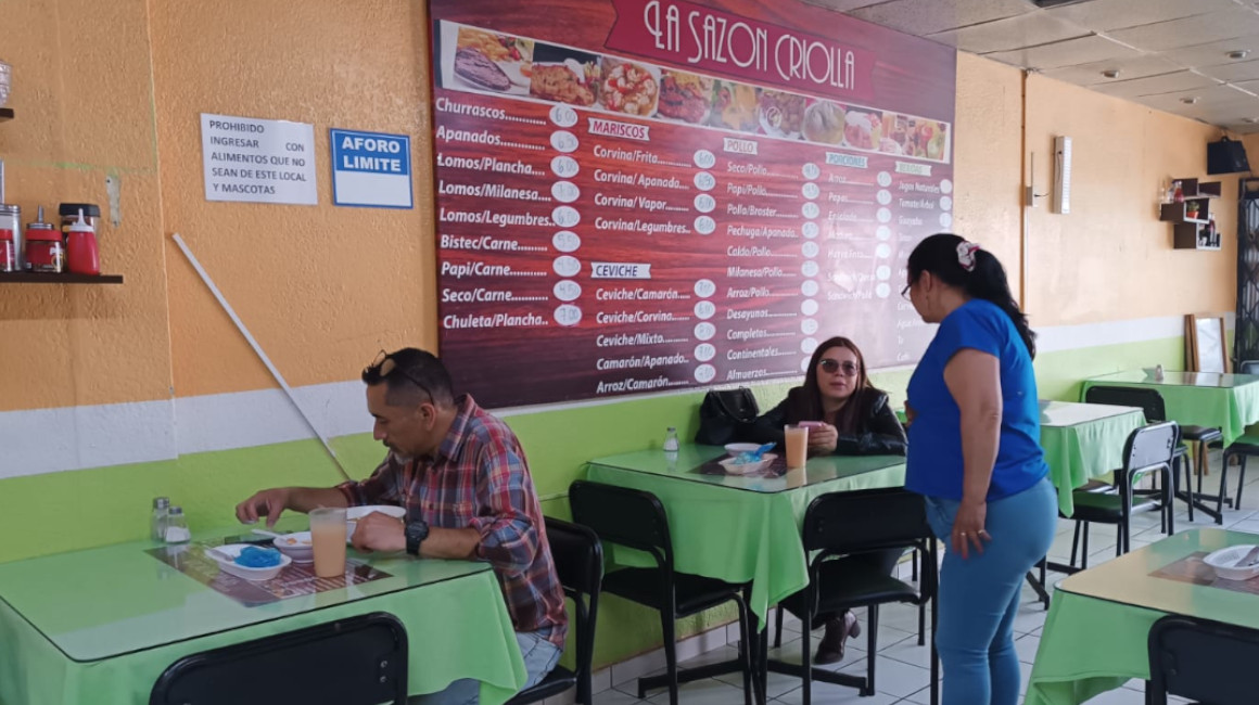 Restaurante La Sazón Criolla, en el sector El Batán, en el norte de Quito, 8 de marzo de 2024. 