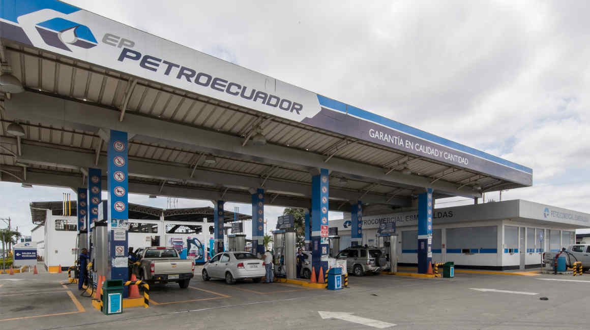 Imagen referencial de una gasolinera de Petroecuador en Esmeraldas.