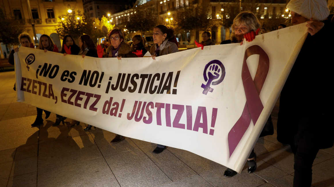 Colectivos feministas protestaron, el 7 de noviembre de 2018, para pedir que la sentencia de la Manada 