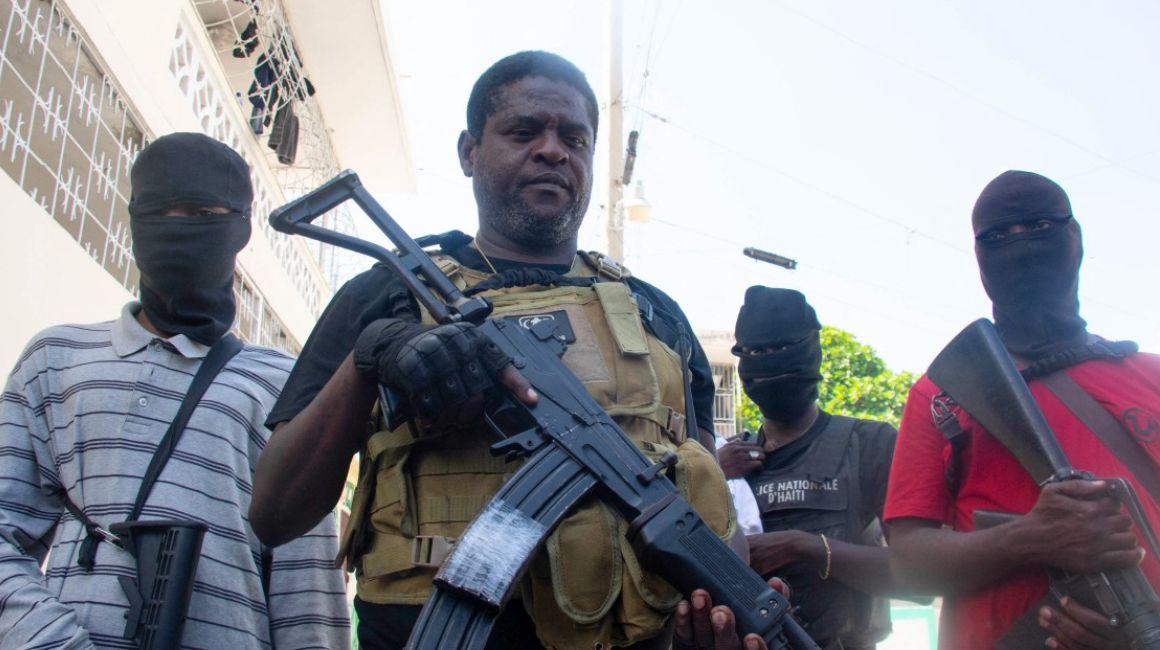 Jimmy "Barbecue" Cherizier, el líder más poderoso de las pandillas en Haití.
