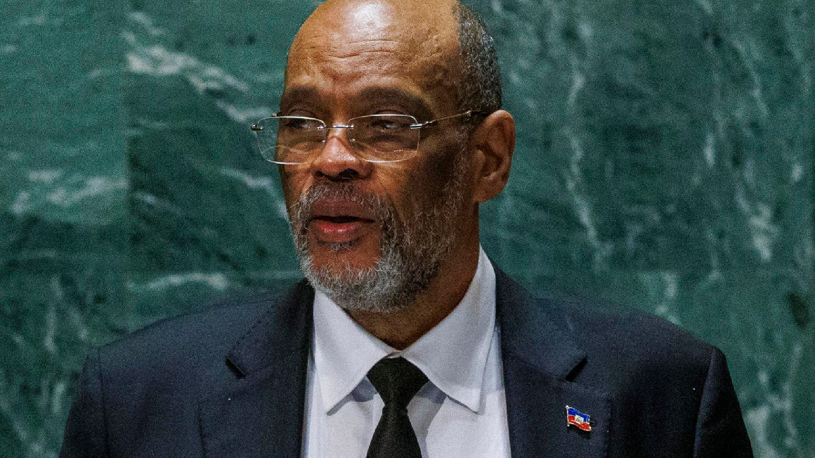 Ariel Henry, ex primer ministro de Haití, durante el 78º período de sesiones de la Asamblea General de las Naciones Unidas en la Sede de las Naciones Unidas en Nueva York, en septiembre de 2023.