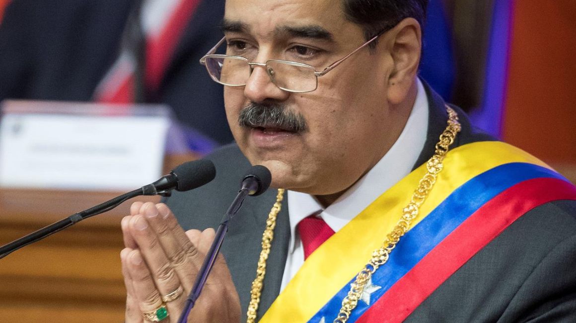 En enero del 2020, el presidente de Venezuela, Nicolás Maduro, en su Mensaje Anual de Memoria y Cuenta ante la Asamblea Nacional Constituyente (ANC), en el Palacio Federal Legislativo, en Caracas (Venezuela).