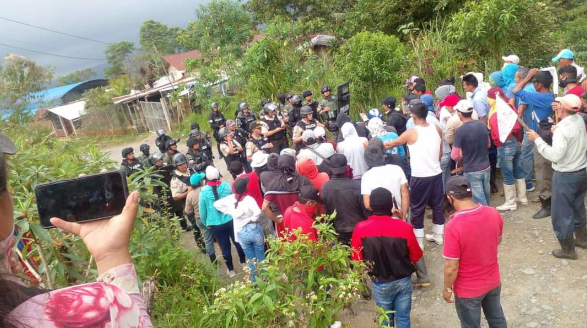 Habitantes de Palo Quemado y Las Pampas rechazan que 70 personas sean investigadas por Fiscalía por “terrorismo”, el 18 de marzo de 2024.