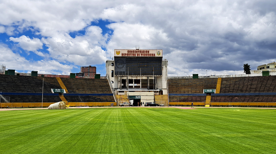 Imagen panorámica del estadio Olímpico Atahualpa, en enero de 2020.