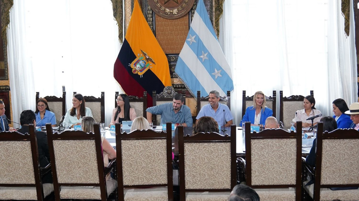 Reunión del concejo cantonal de Guayaquil, la mañana del 22 de marzo de 2024.