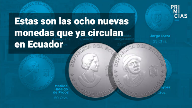 Estos son los personajes de las nuevas monedas fraccionarias que circulan en Ecuador