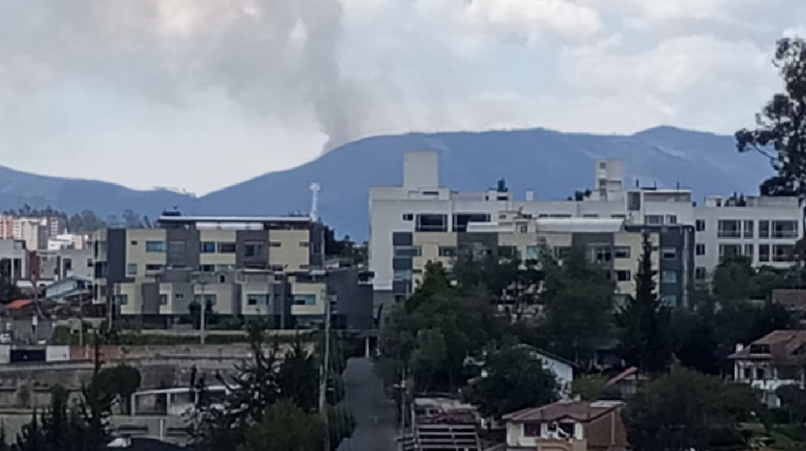 Vista de una zona residencial del norte de Quito.
