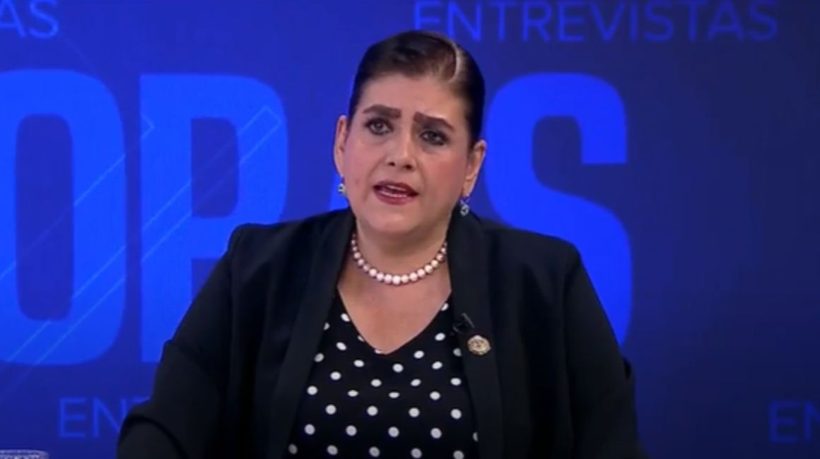 La ministra de Gobierno, Mónica Palencia, en una entrevista con Teleamazonas el 27 de marzo de 2024, sobre la situación de violencia y el plan Fénix.