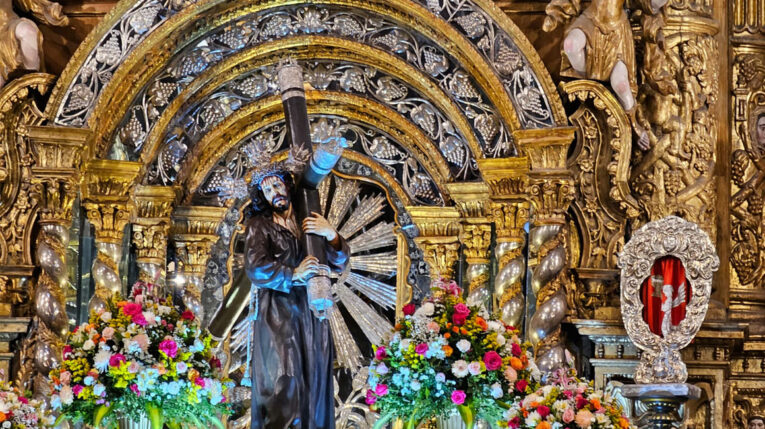 Imagen de de Jesús del Gran Poder, en la iglesia San Francisco, en Quito.