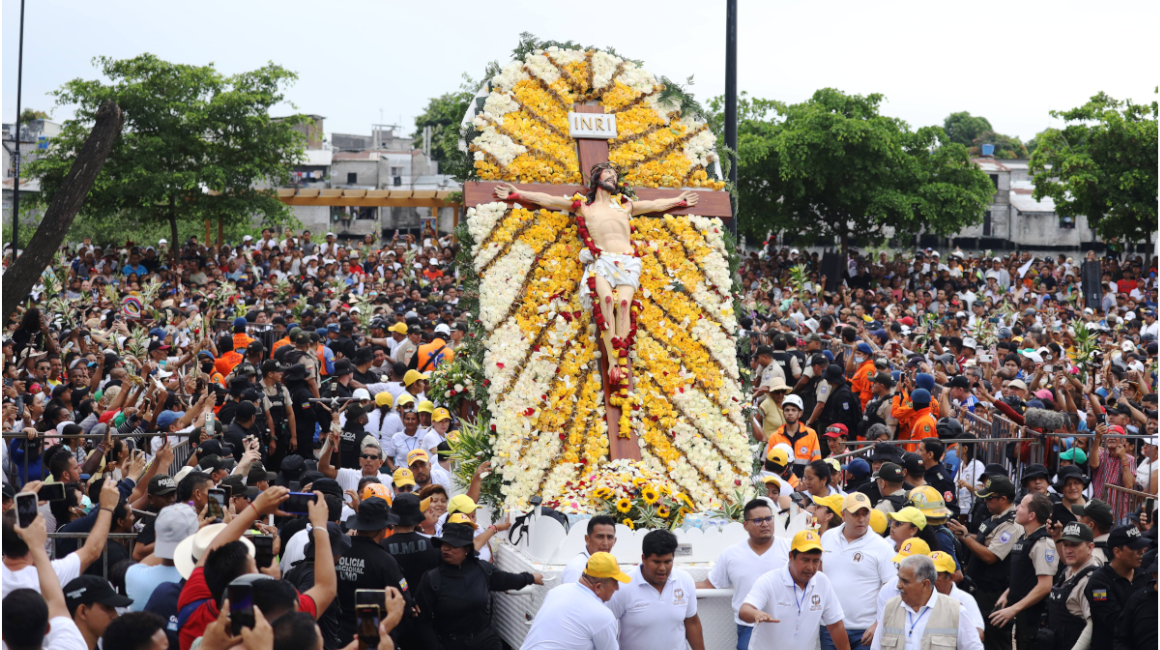 Procesión de Cristo del Consuelo, en Guayaquil. El 29 de marzo de 2024.