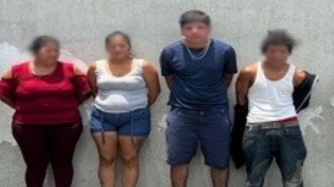 Cuatro detenidos por extorsión en Guayas, el 29 de marzo de 2024.