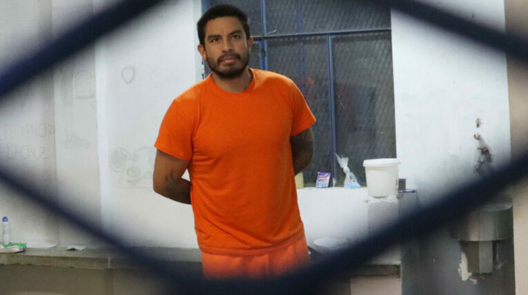 Daniel Salcedo en su celda de la cárcel de Latacunga el 22 de febrero de 2024.