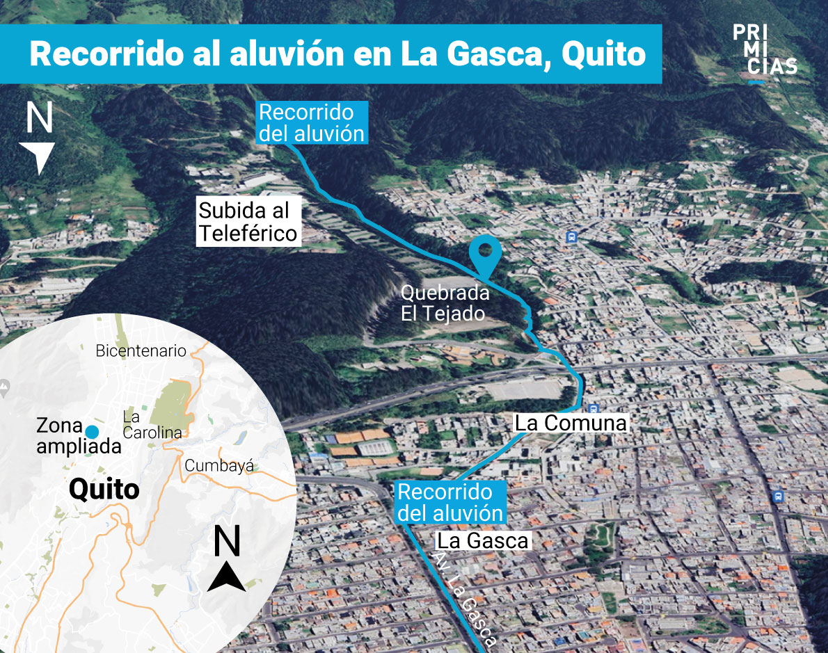 Aluvión La Gasca en Quito, La Comuna 2024