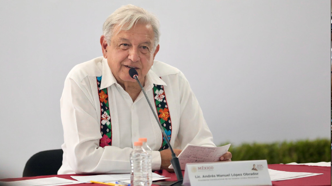 El presidente de México, Manuel López Obrador, en una reunión el 23 de marzo de 2024.