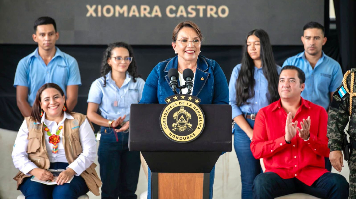 La presidenta de Honduras y titular de Celac, Xiomara Castro, en un evento el 2 de abril de 2024.
