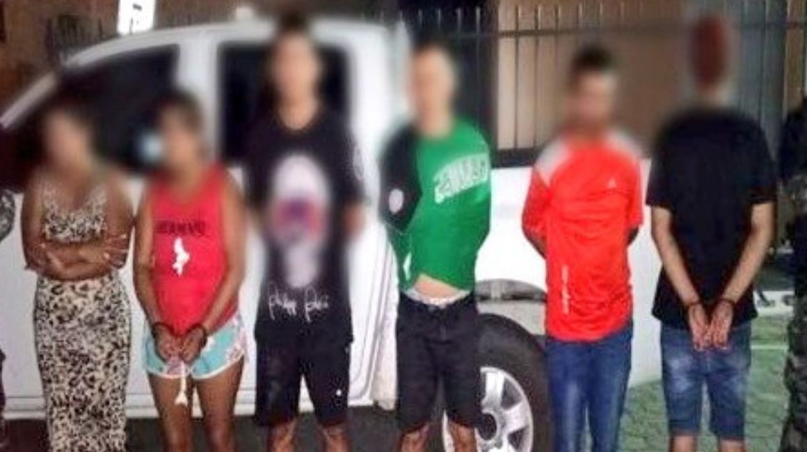 La Policía detuvo a seis sujetos implicados en un secuestro en Quevedo, Los Ríos, el 10 de abril de 2024.