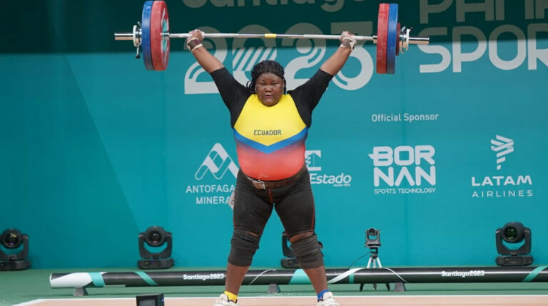 Lisseth Ayoví, durante su participación en los Juegos Panamericanos de Santiago, el 24 de octubre de 2023.