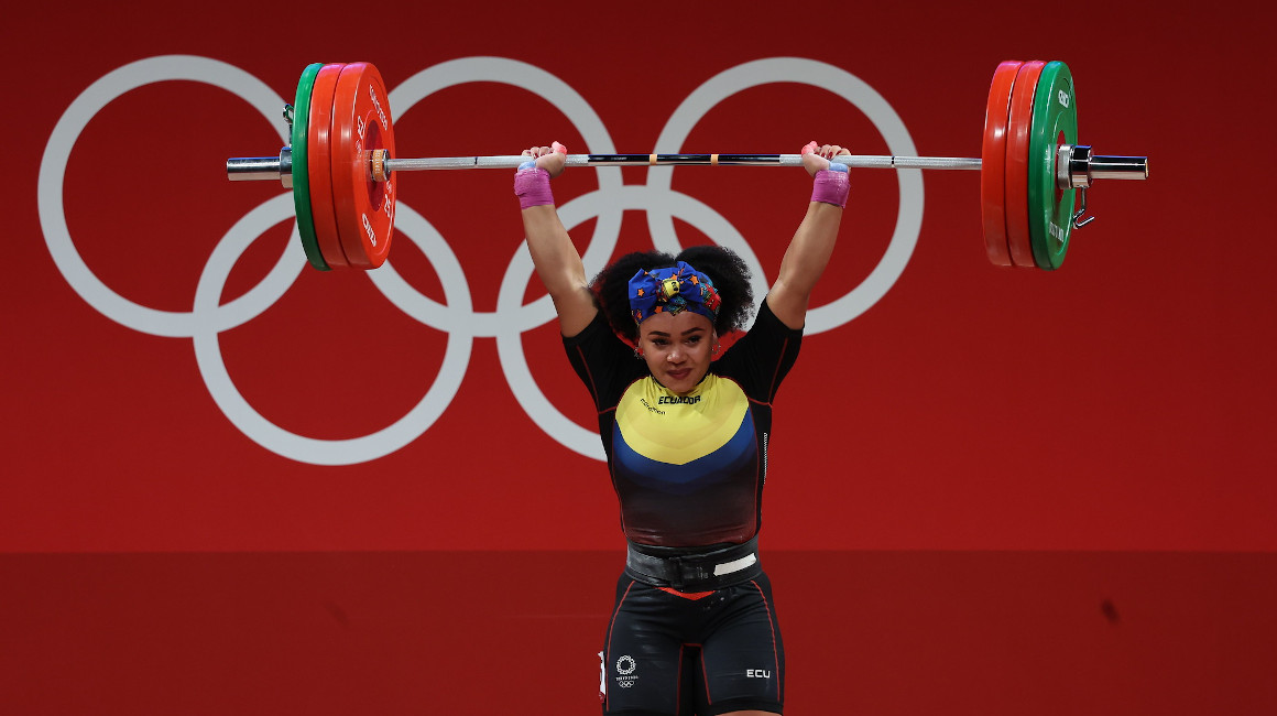 Neisi Dajomes, en los Juegos Olímpicos de Tokio, el 1 de agosto de 2021.