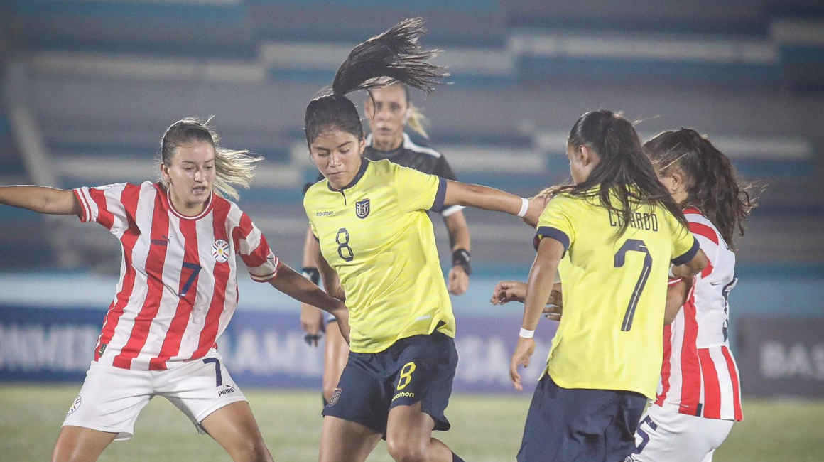 Ecuador se enfrenta a Paraguay en el arranque del Sudamericano Sub 20 femenino, este 11 de abril de 2024.