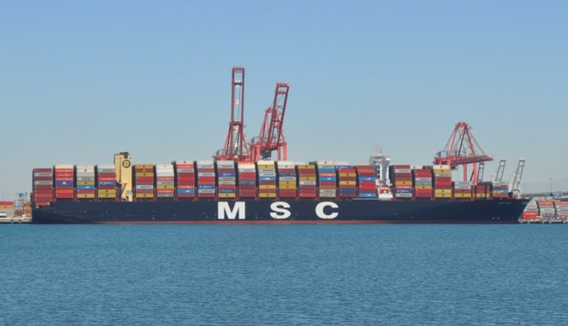 El buque MSC ARIES capturado por Irán en medio de su tensión con Israel.
