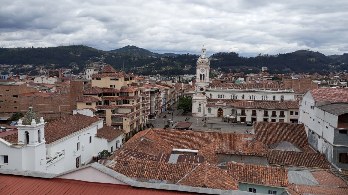 Vista del centro de Cuenca, provincia de Azuay, en abril de 2024.