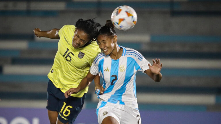 Ecuador igualó 1-1 con Argentina y se despidió del Sudamericano Femenino Sub 20