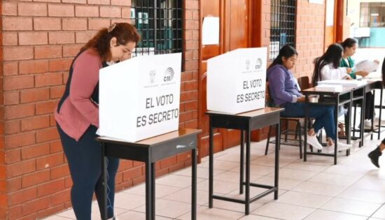 Imagen referencial de un proceso electoral realizado en Ecuador, en 2023.