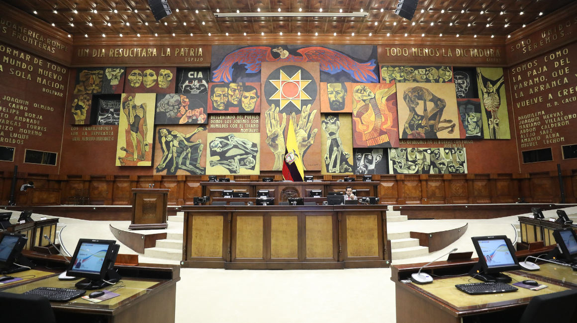 El salón plenario de la Asamblea Nacional el 05 de mayo de 2022.