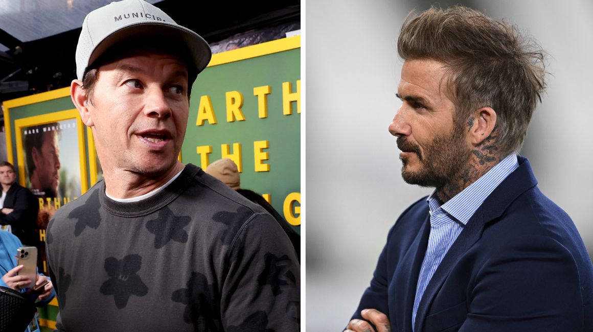 Mark Wahlberg (izq) y David Beckham, enfrentados en una demanda.