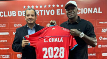 Leodán Chalá renovó su vínculo con El Nacional, este 24 de abril de 2024.