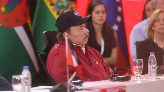 El presidente de Nicaragua, Daniel Ortega, participó en la Cumbre ALBA el 24 de abril de 2024 en el Palacio de Miraflores, en Caracas (Venezuela).