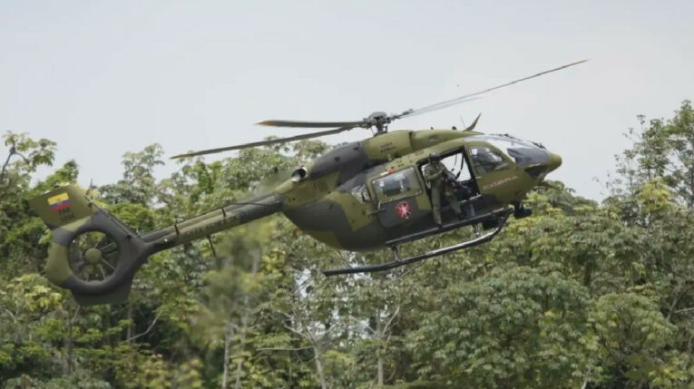 Imagen referencial de un helicóptero militar.