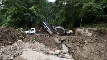 La vía Guayaquil-Riobamba será cerrada por trabajos del Ministerio de Transporte.