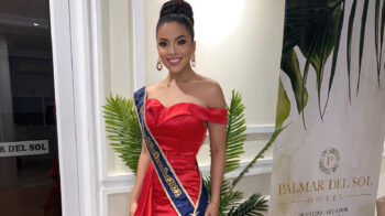 Landy Párraga, durante su participación en el Miss Ecuador 2022.